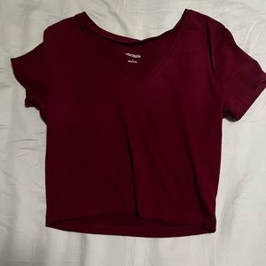 wild fable red crop top